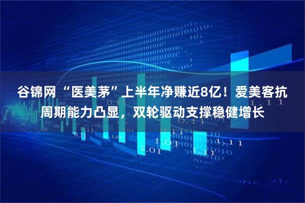 谷锦网 “医美茅”上半年净赚近8亿！爱美客抗周期能力凸显，双轮驱动支撑稳健增长