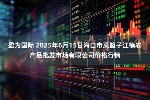 盈为国际 2025年6月15日海口市菜篮子江楠农产品批发市场有限公司价格行情